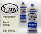 Preview: Volkswagen, Pearl White, L87 (1969): 400ml Sprühdose + 400ml Klarlack - Set, von ATW Autoteile West.